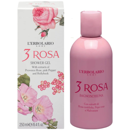 3 Rosas Gel De Ducha 250Ml L`Erbolario